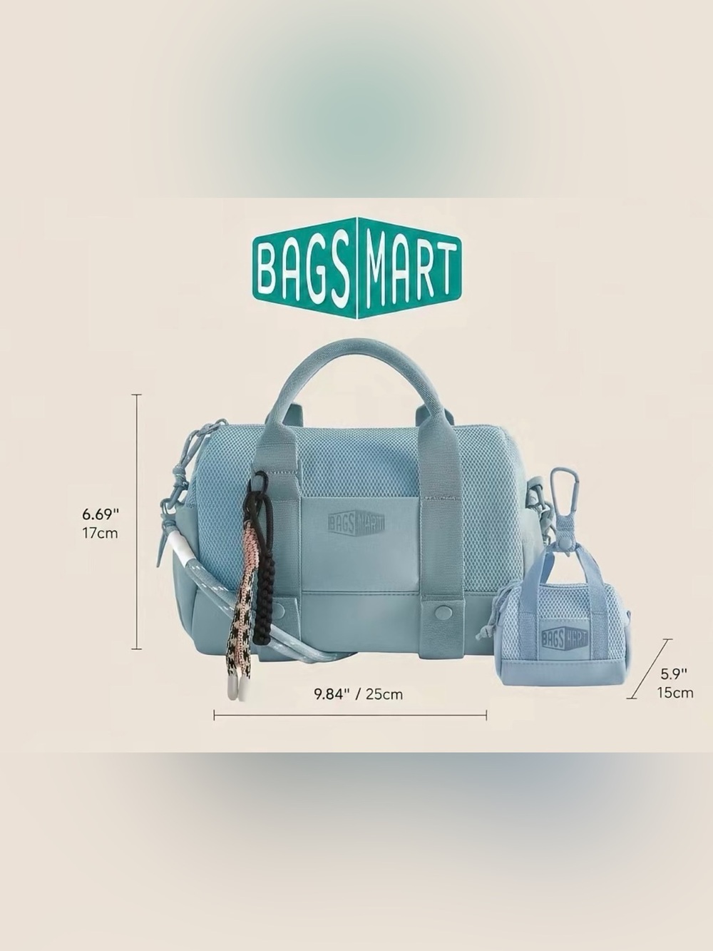 New Bagsmart Blue Mini Gym Bag